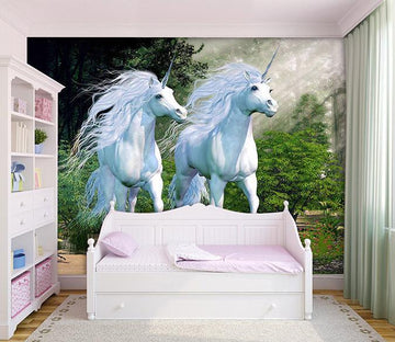 3D Unicorn Woods Sunshine 139 Wallpaper AJ Wallpaper 