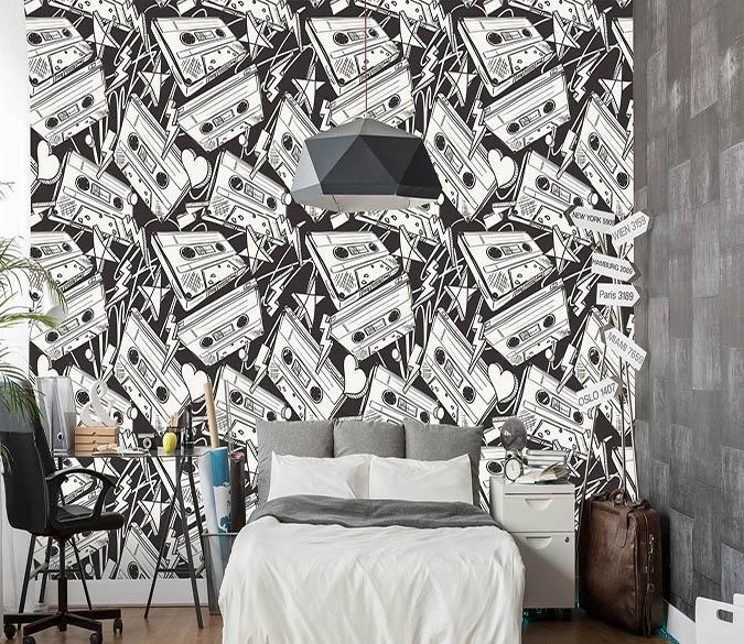 3D Magnetic Tape 079 Wallpaper AJ Wallpaper 