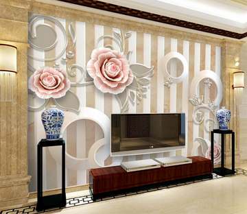 3D Round Flower 244 Wallpaper AJ Wallpaper 