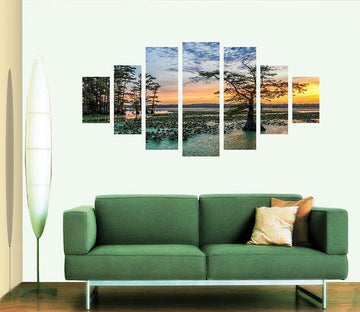 3D Lonely Tree 153 Unframed Print Wallpaper Wallpaper AJ Wallpaper 