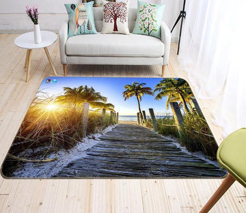 3D Dazzling Sun Beach 757 Non Slip Rug Mat Mat AJ Creativity Home 