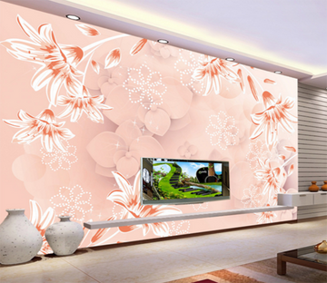 3D Little Flower 306 Wallpaper AJ Wallpaper 