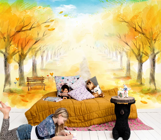 3D Autumn Maple 909 Wallpaper AJ Wallpaper 2 