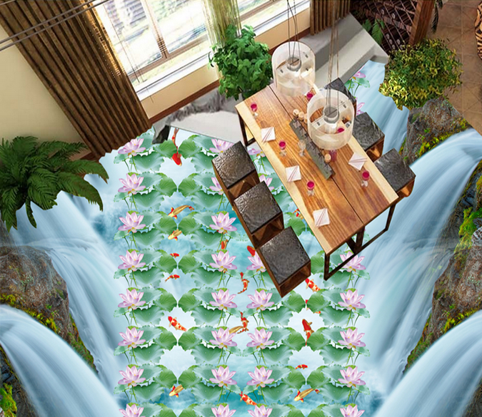 3D Small Fish Foraging 138 Floor Mural Wallpaper AJ Wallpaper 2 