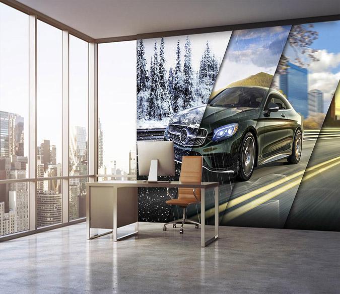 3D Snow Car 048 Wallpaper AJ Wallpaper 