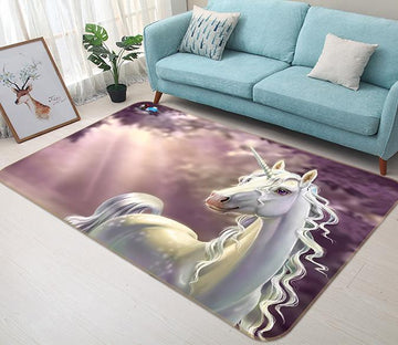 3D Beautiful Unicorn 126 Non Slip Rug Mat Mat AJ Creativity Home 