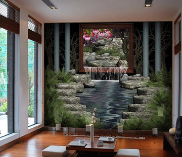 3D Stone River 653 Wallpaper AJ Wallpaper 