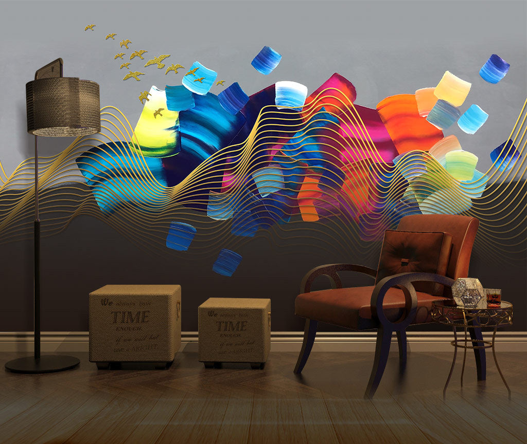 3D Watercolor Painting WG335 Wall Murals