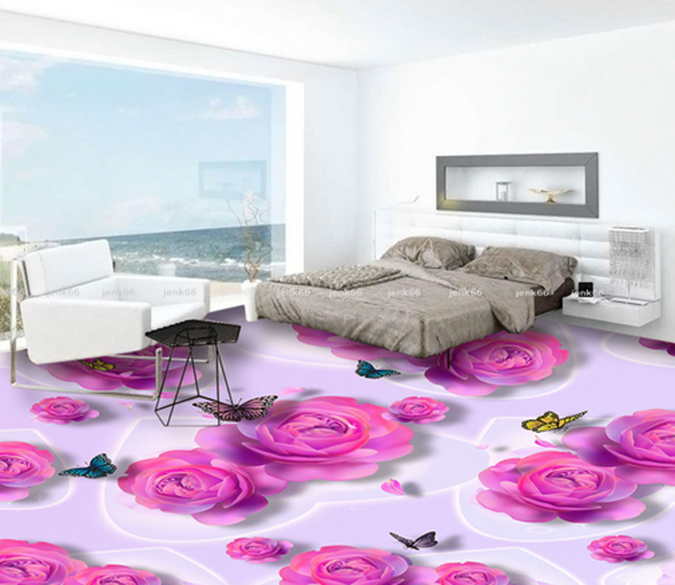 3D Lovely Flower 224 Floor Mural Wallpaper AJ Wallpaper 2 