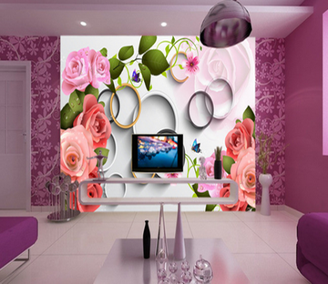 3D Colored Flowers 800 Wallpaper AJ Wallpaper 