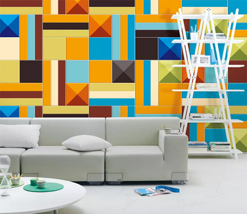 3D Colored Irregular Squares 1449 Wallpaper AJ Wallpaper 2 