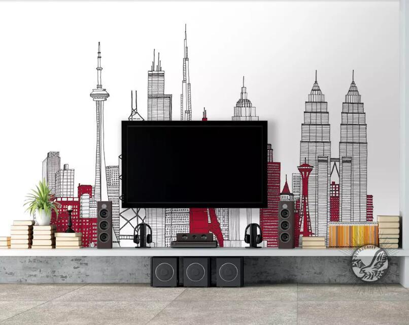 3D Black City 182 Wall Murals Wallpaper AJ Wallpaper 2 