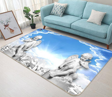 3D Carving Angel 560 Non Slip Rug Mat Mat AJ Creativity Home 