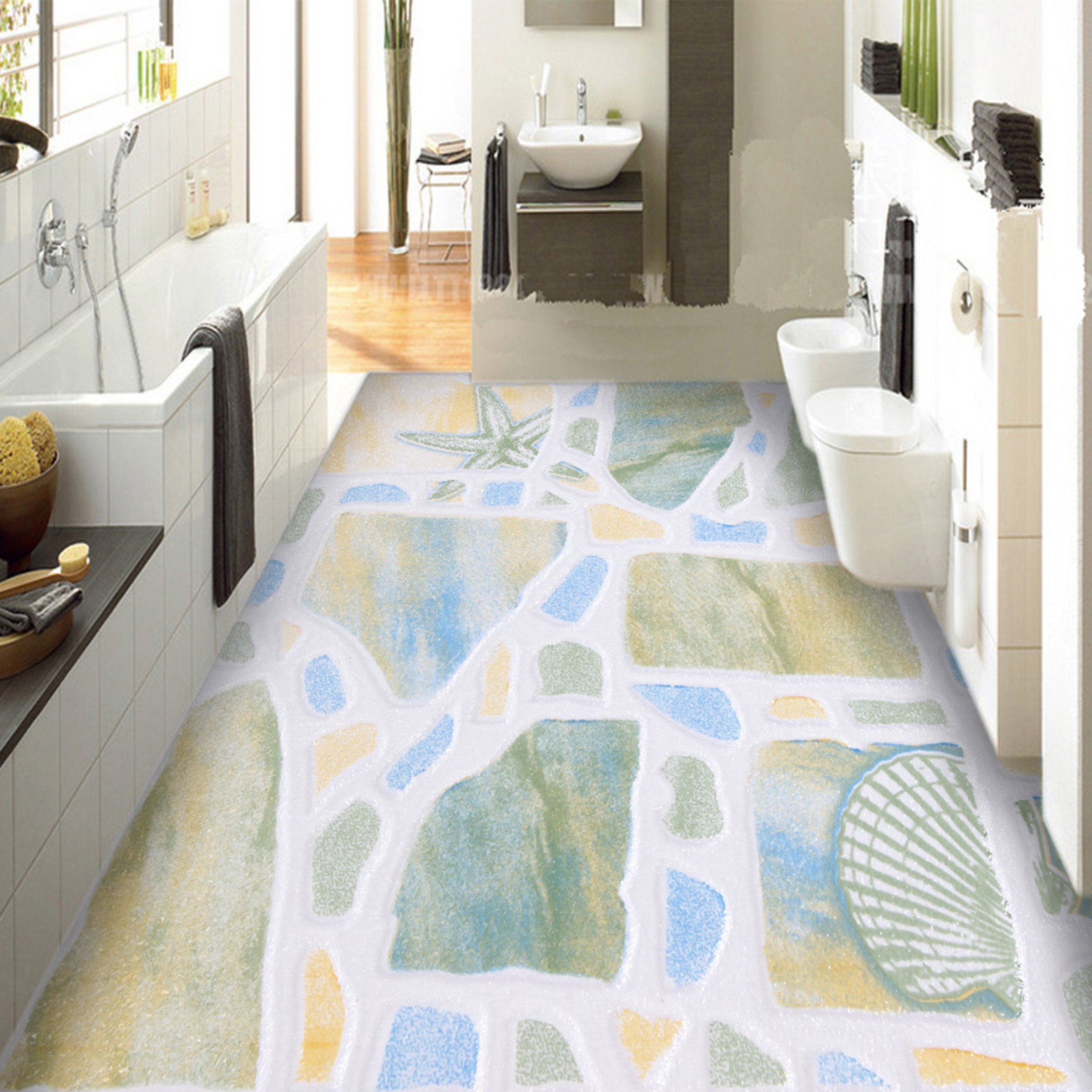 3D Colorful Patternl WG182 Floor Mural Wallpaper AJ Wallpaper 2 