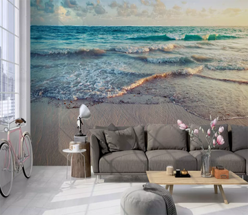 3D Beach High Tide 1198 Wallpaper AJ Wallpaper 2 