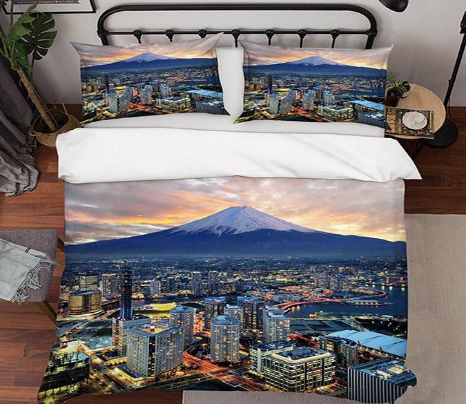 3D Snow Mountain Building 158 Bed Pillowcases Quilt Wallpaper AJ Wallpaper 