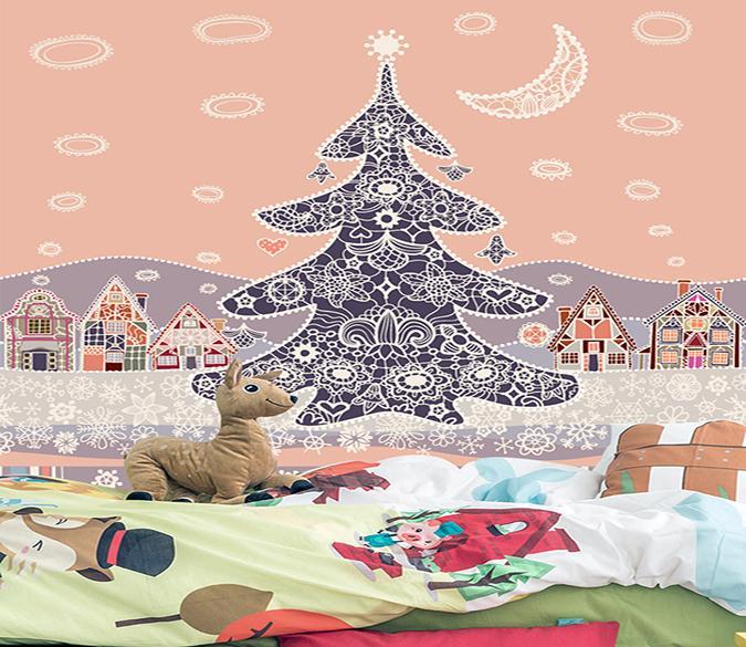 3D Christmas Pattern Moon 142 Wallpaper AJ Wallpaper 