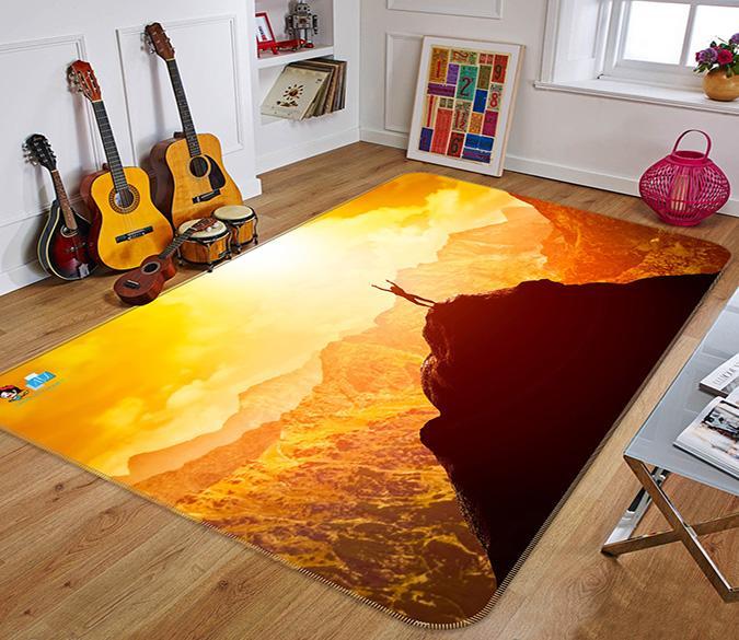 3D Dusk Mountain 286 Non Slip Rug Mat Mat AJ Creativity Home 