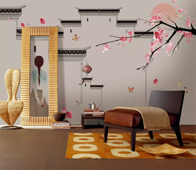 3D Plum Girl Back View 1443 Wallpaper AJ Wallpaper 2 