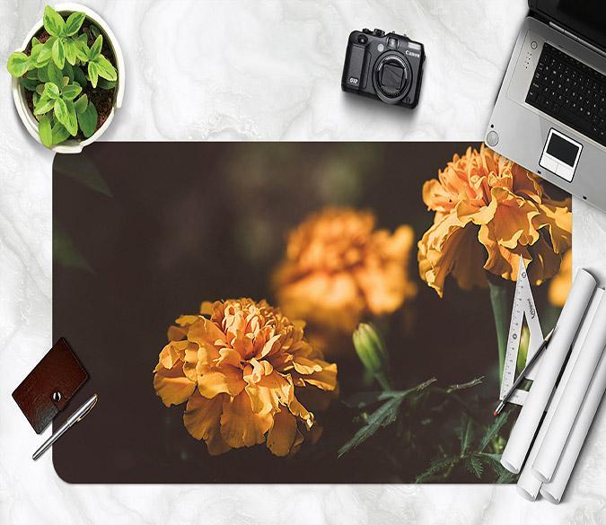 3D Yellow Flower 166 Desk Mat Mat AJ Creativity Home 