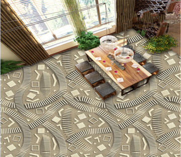 3D Gray Bar 009 Floor Mural Wallpaper AJ Wallpaper 2 