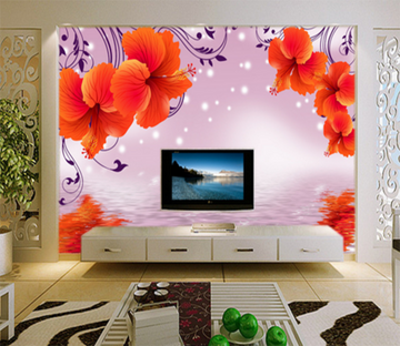 3D Shining Flower 091 Wallpaper AJ Wallpaper 