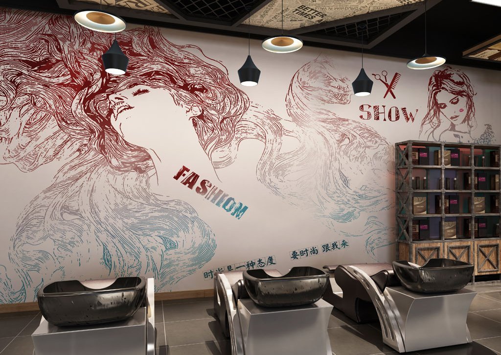 3D Long Hair Girl 427 Wall Murals Wallpaper AJ Wallpaper 2 