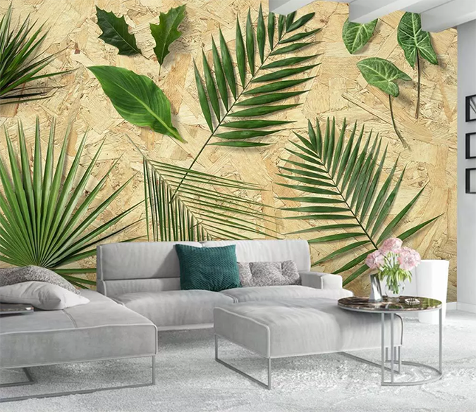 3D Brown Leaf 1548 Wallpaper AJ Wallpaper 2 