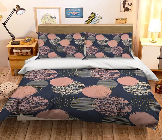 3D Circular Pattern 056 Bed Pillowcases Quilt Wallpaper AJ Wallpaper 