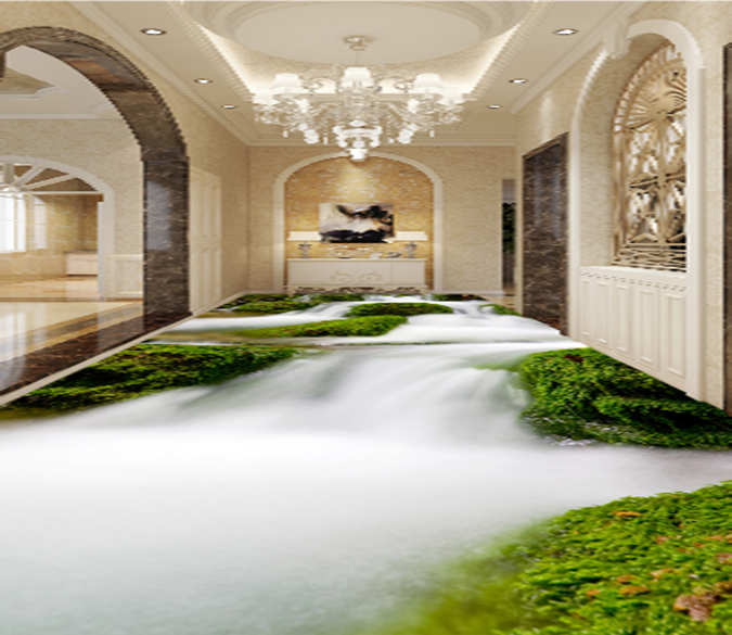 3D Rapids 042 Floor Mural Wallpaper AJ Wallpaper 2 