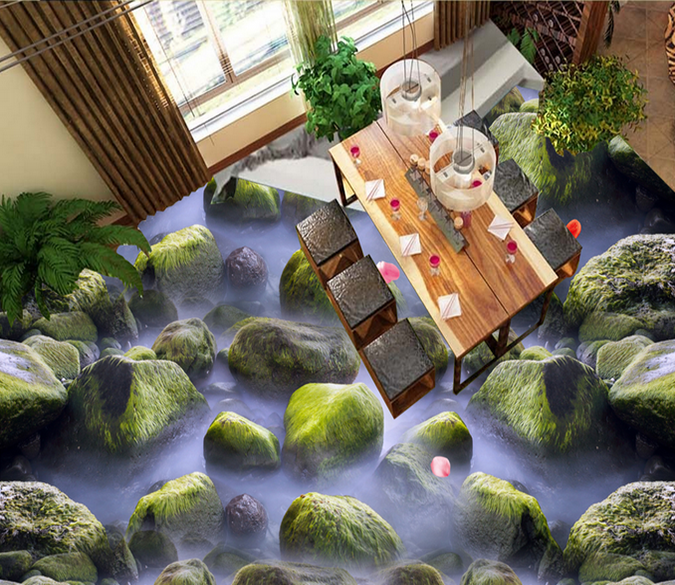 3D Petals Fly 158 Floor Mural Wallpaper AJ Wallpaper 2 