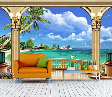 3D House Sea 475 Wallpaper AJ Wallpaper 