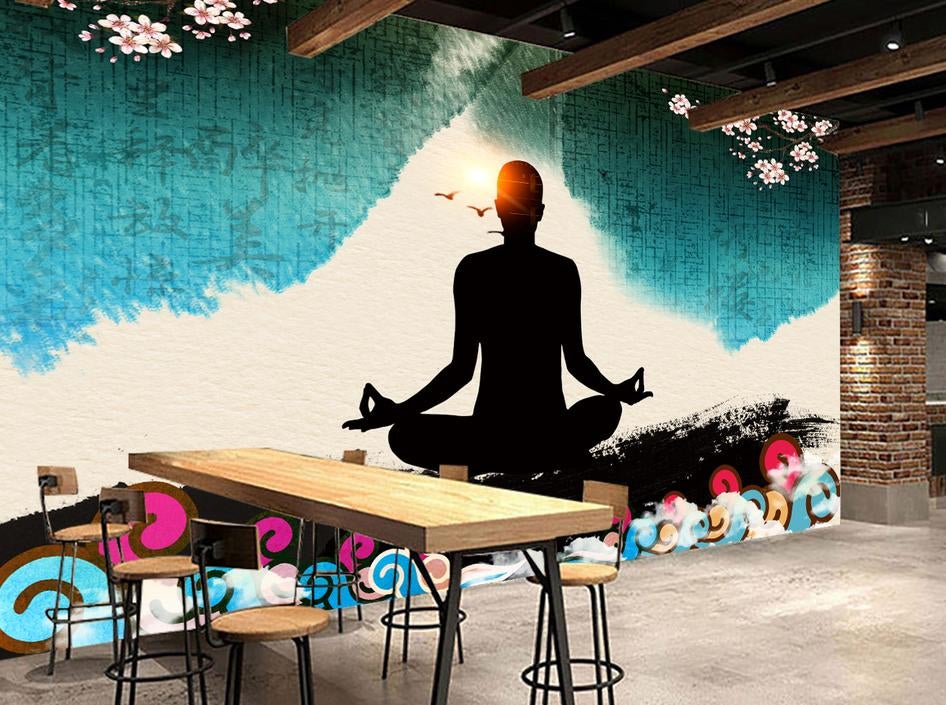 3D Yoga 140 Wall Murals Wallpaper AJ Wallpaper 2 