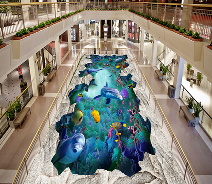 3D Undersea Creatures 073 Floor Mural Wallpaper AJ Wallpaper 2 
