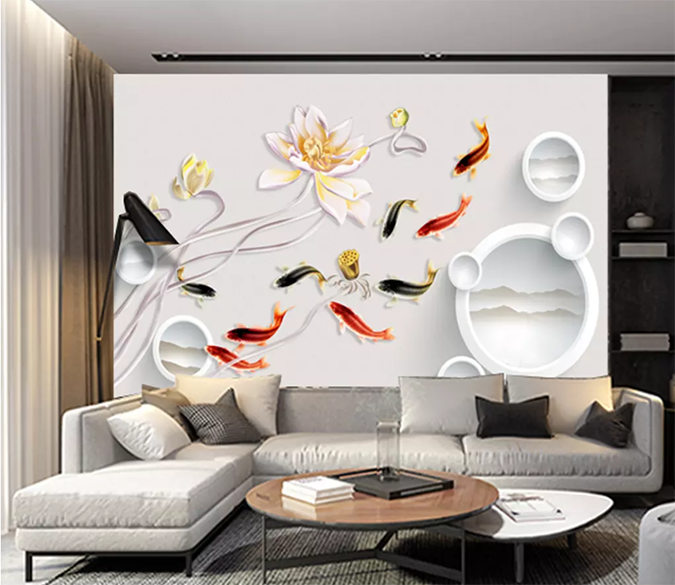 3D Goldfish Swimming 1469 Wallpaper AJ Wallpaper 2 