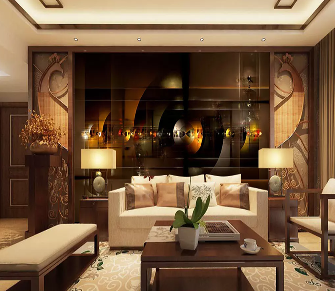 3D Round Overlapping Shadow 1312 Wallpaper AJ Wallpaper 2 