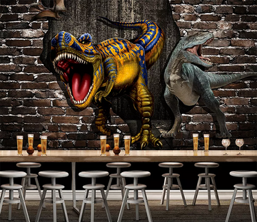 3D Ferocious Dinosaur 436 Wallpaper AJ Wallpaper 2 