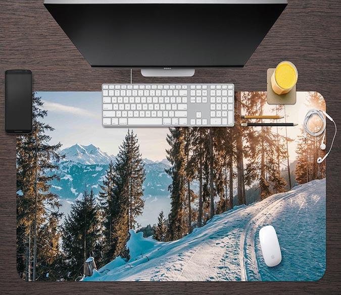 3D Snow Mountain 169 Desk Mat Mat AJ Creativity Home 