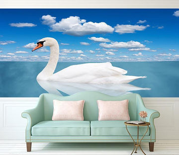 3D Swan Lake Wandering 611 Wallpaper AJ Wallpaper 