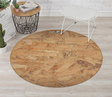 3D Broken Wood 225 Round Non Slip Rug Mat Mat AJ Creativity Home 