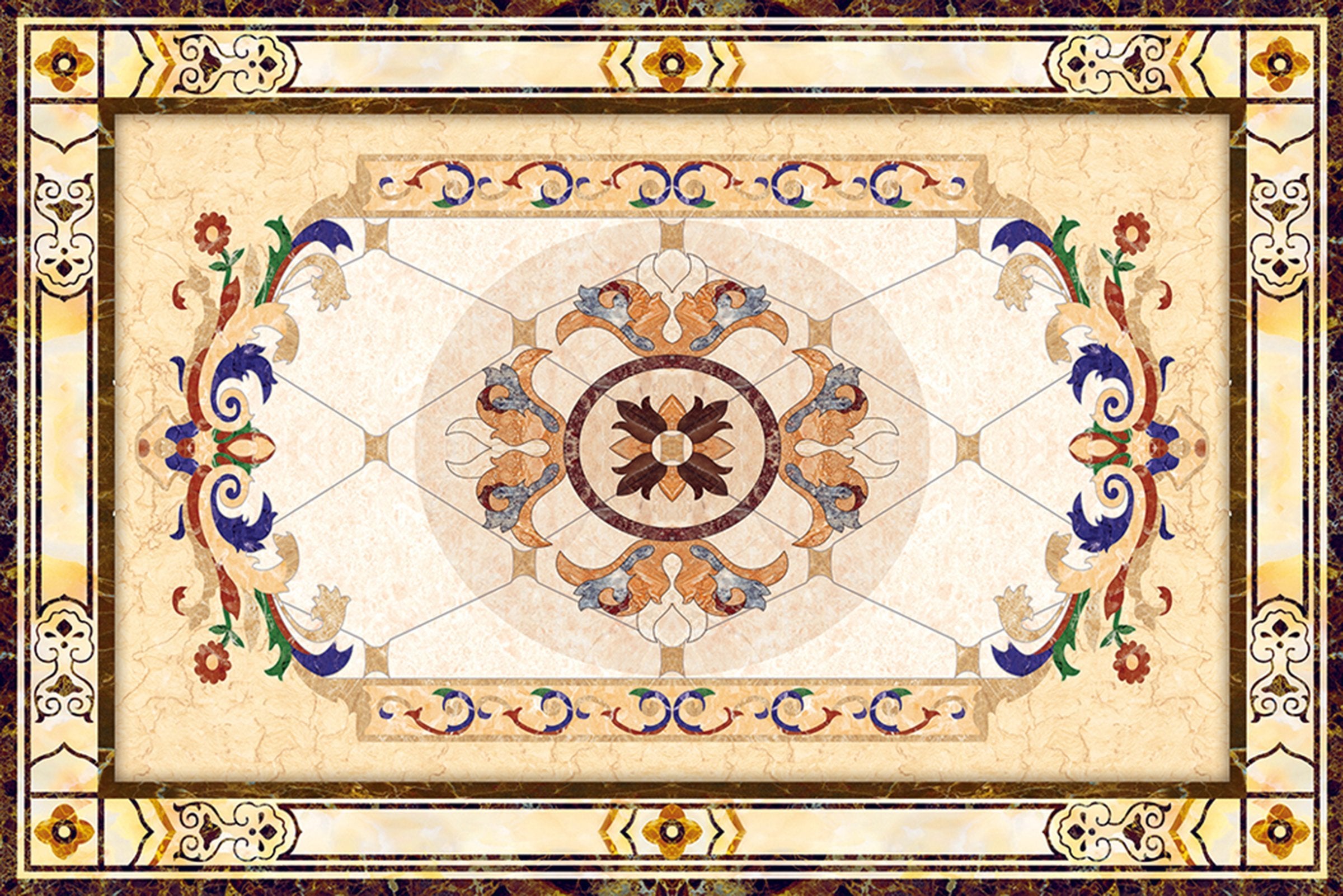 3D Marble Pattern WG694 Floor Mural Wallpaper AJ Wallpaper 2 