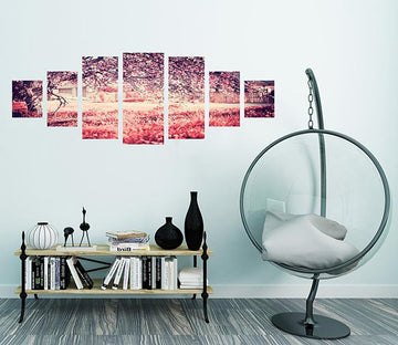 3D Dusk Tree 159 Unframed Print Wallpaper Wallpaper AJ Wallpaper 