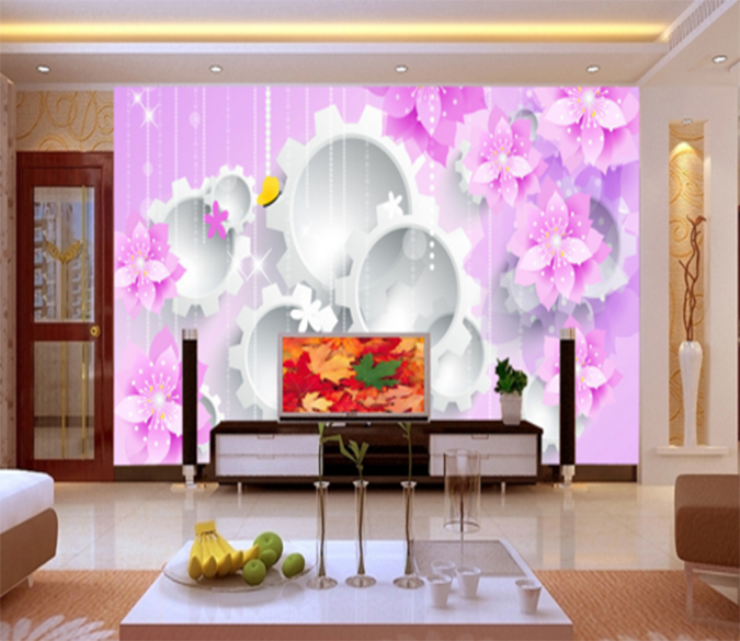 3D Gear Flower 108 Wallpaper AJ Wallpaper 