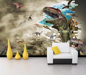 3D Brick Dinosaur 229 Wallpaper AJ Wallpaper 