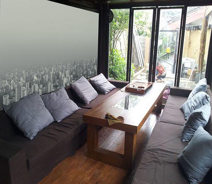 3D City Of Fog 090 Wallpaper AJ Wallpaper 