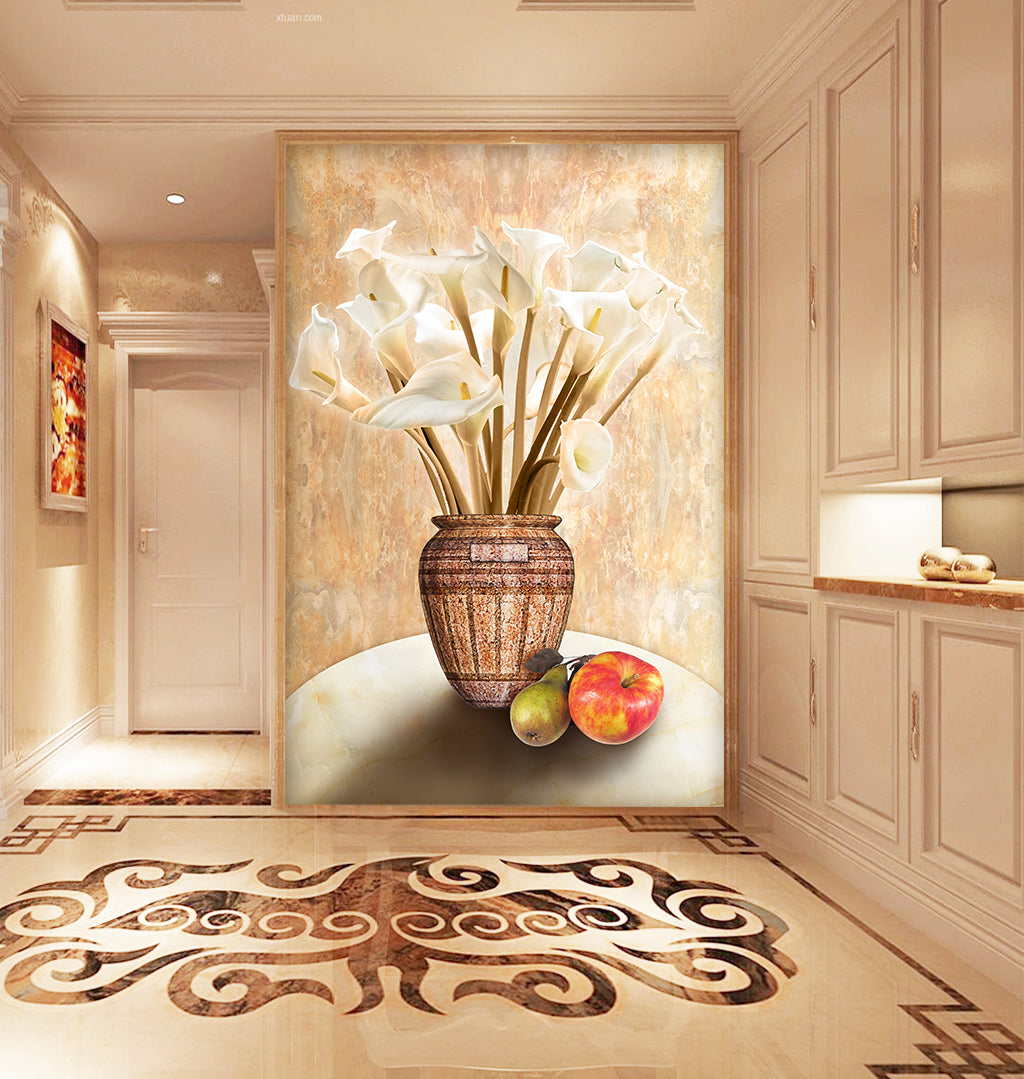 3D Vase Lily WG105 Wall Murals