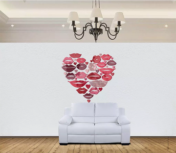 3D Love Red Lips 1578 Wallpaper AJ Wallpaper 2 
