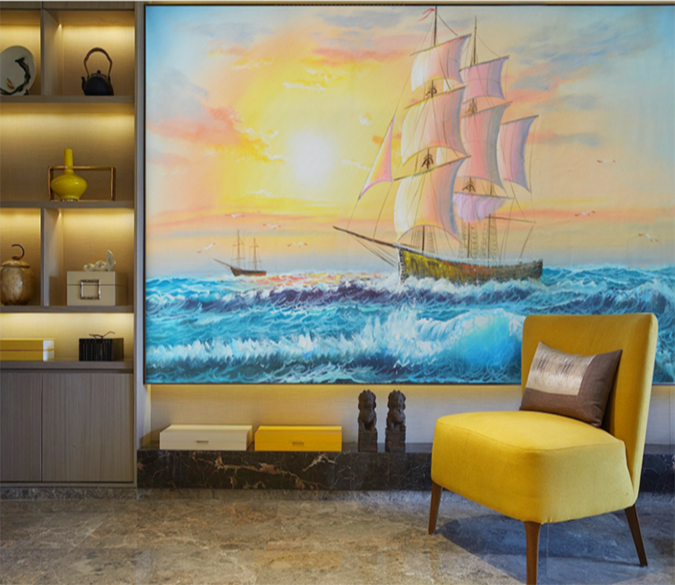 3D Sailing Waves 187 Wallpaper AJ Wallpaper 