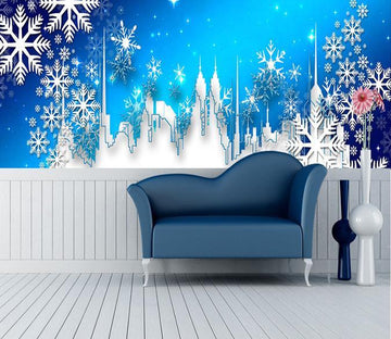 3D Snowflake Pattern 059 Wallpaper AJ Wallpaper 