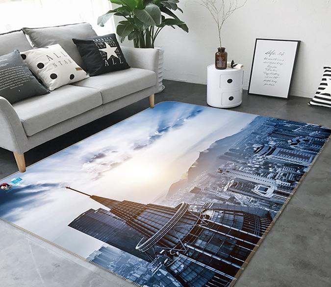 3D Sunshine Building 175 Non Slip Rug Mat Mat AJ Creativity Home 